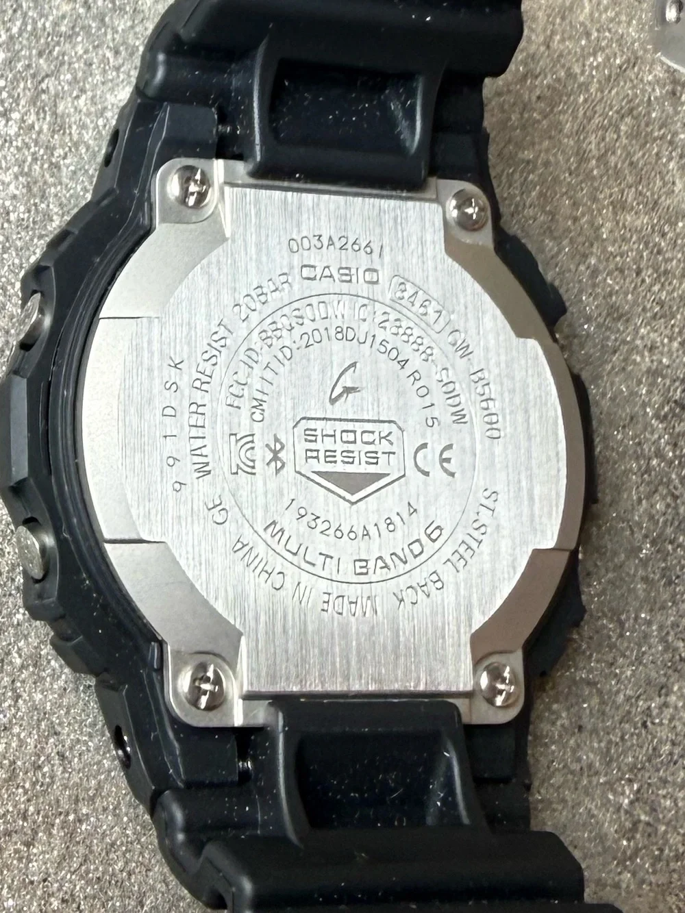 New🌟 Casio G-Shock Black & Red GW-B5600AR-1 Solar Radio Men's Watch